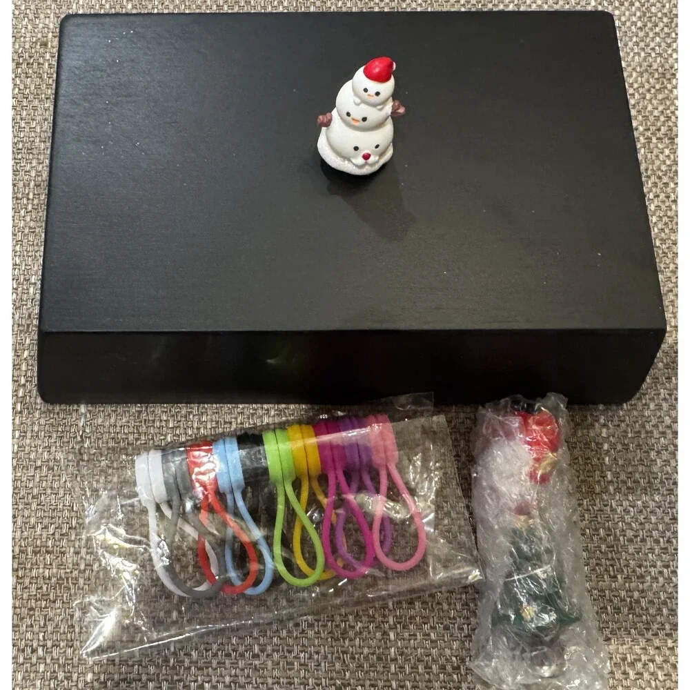 New Black Magnetic Cord Holder & Clips & Christmas Clips Weighted